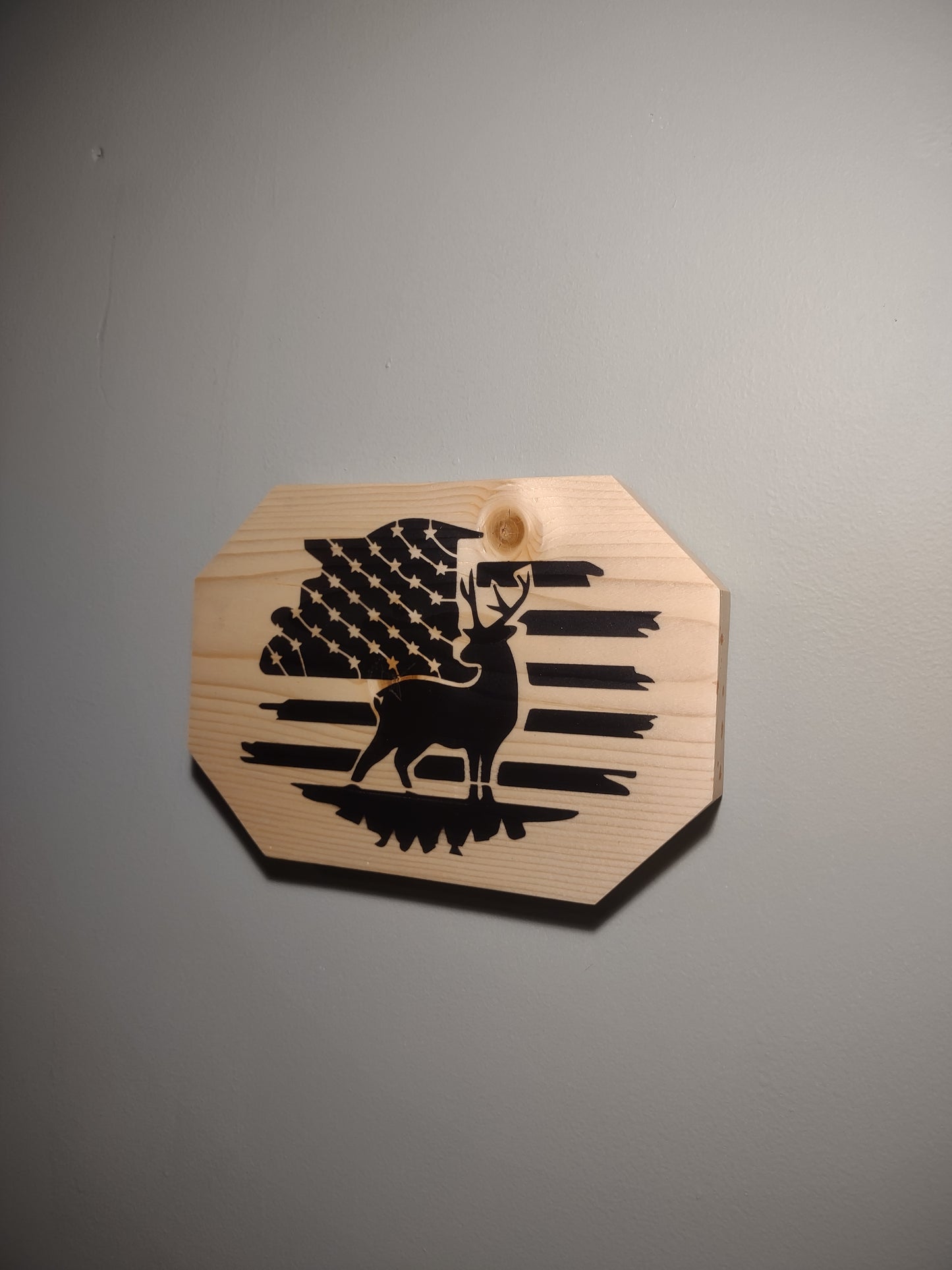 Patriotic Wall Decor Plaque, Young Buck