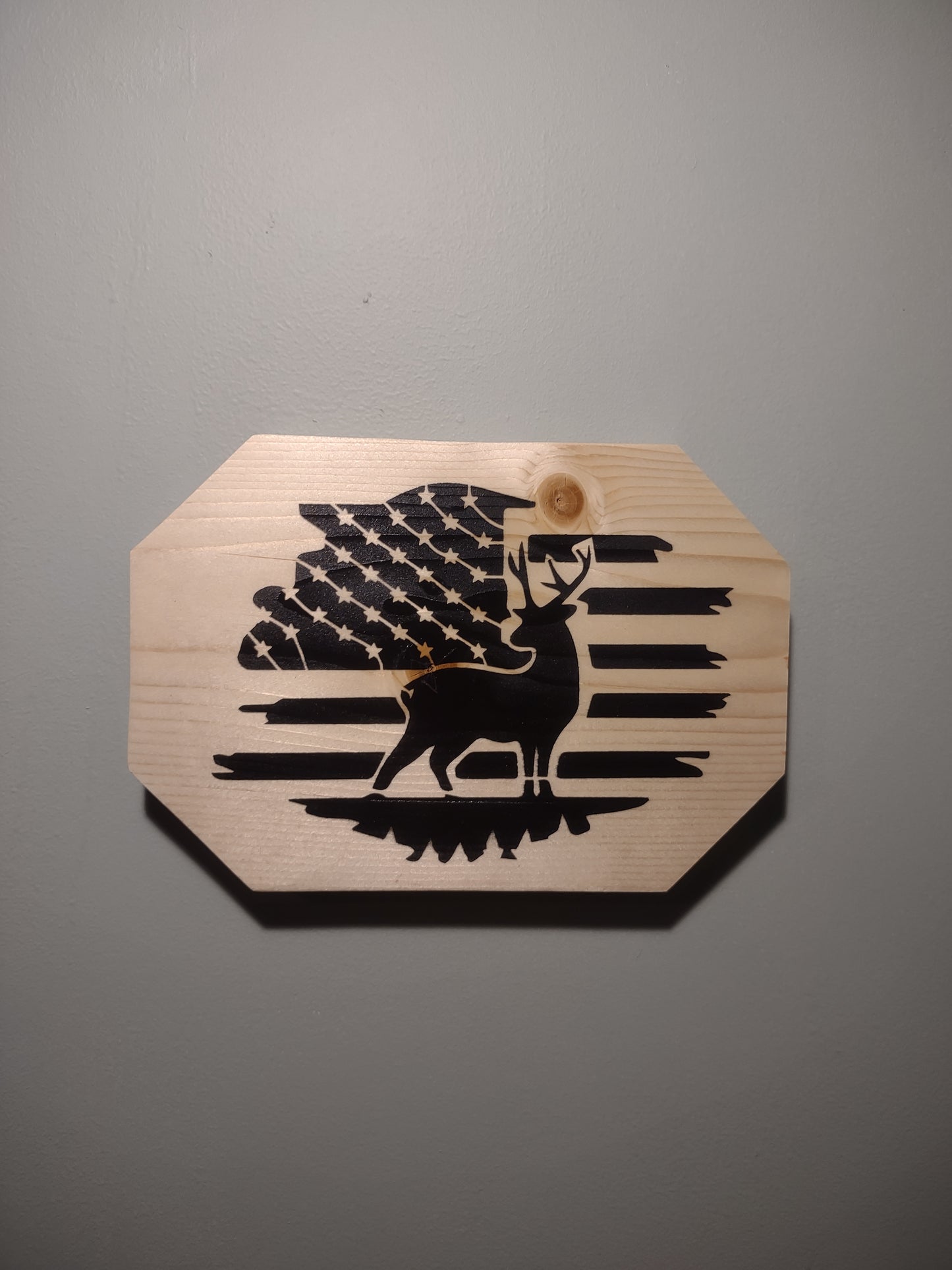Patriotic Wall Decor Plaque, Young Buck