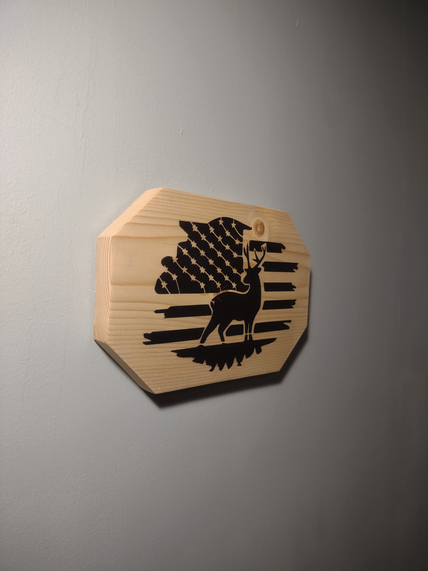 Patriotic Wall Decor Plaque, Young Buck