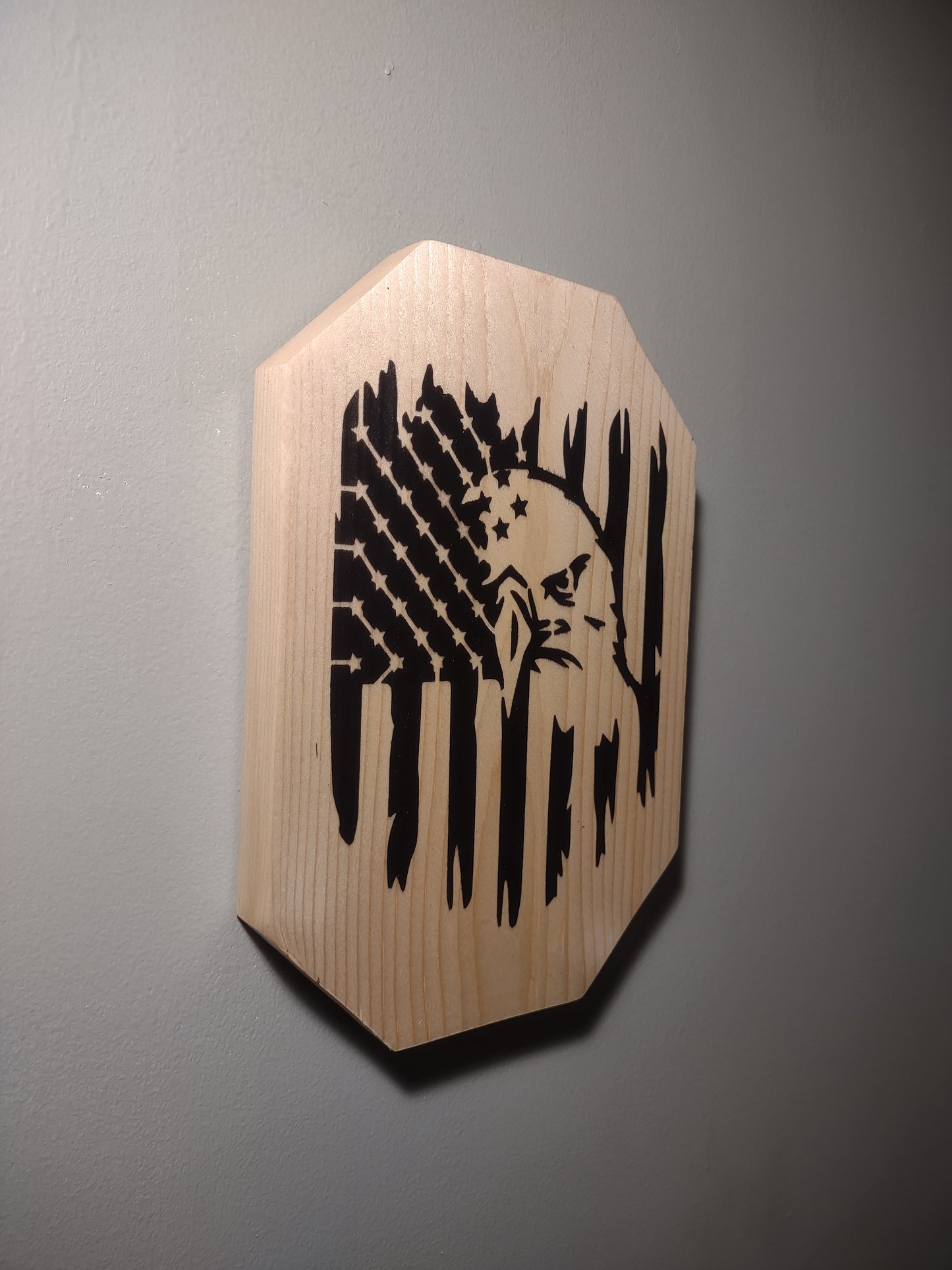 Patriotic Wall Decor Plaque, Bald Eagle