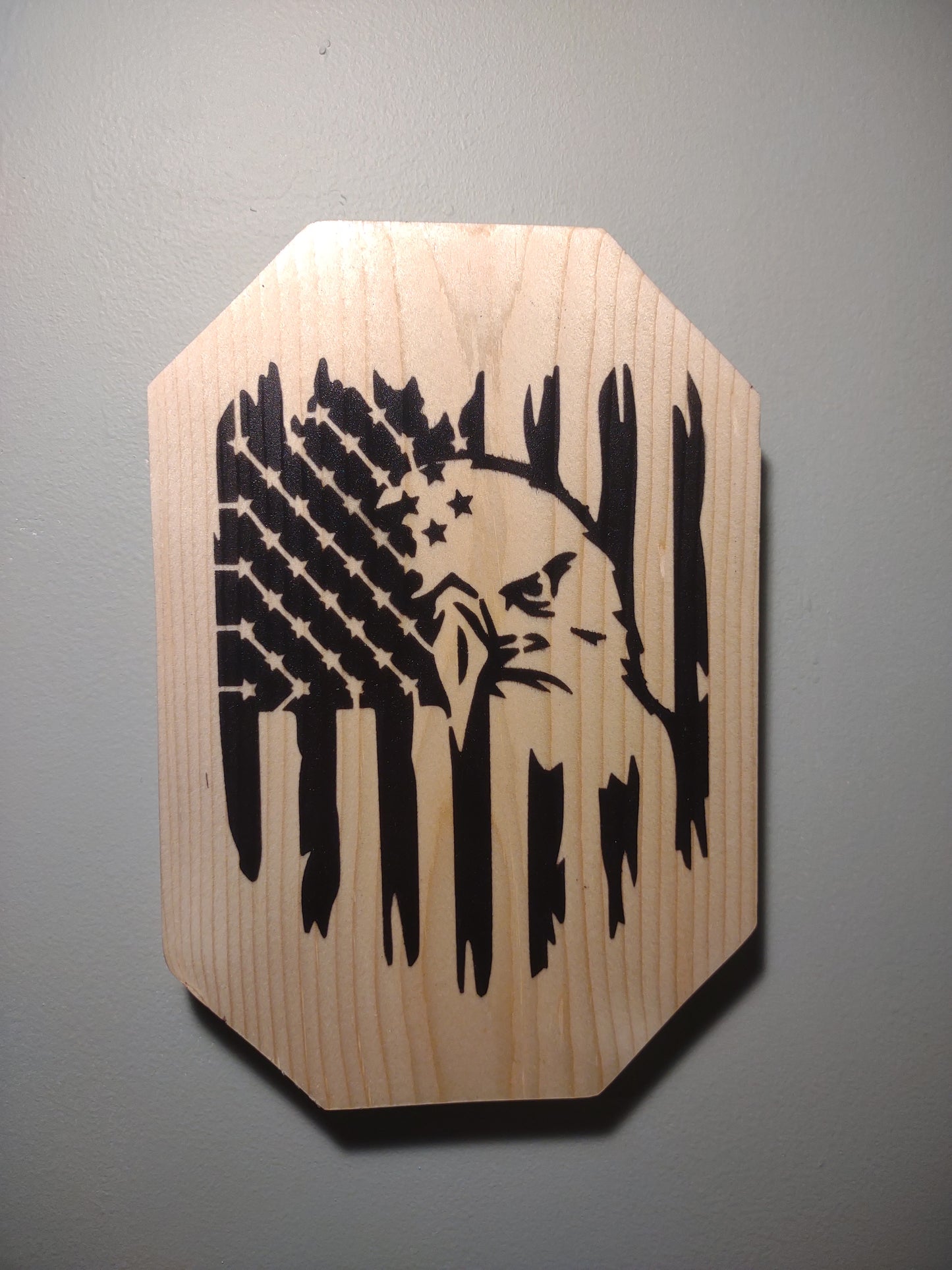 Patriotic Wall Decor Plaque, Bald Eagle