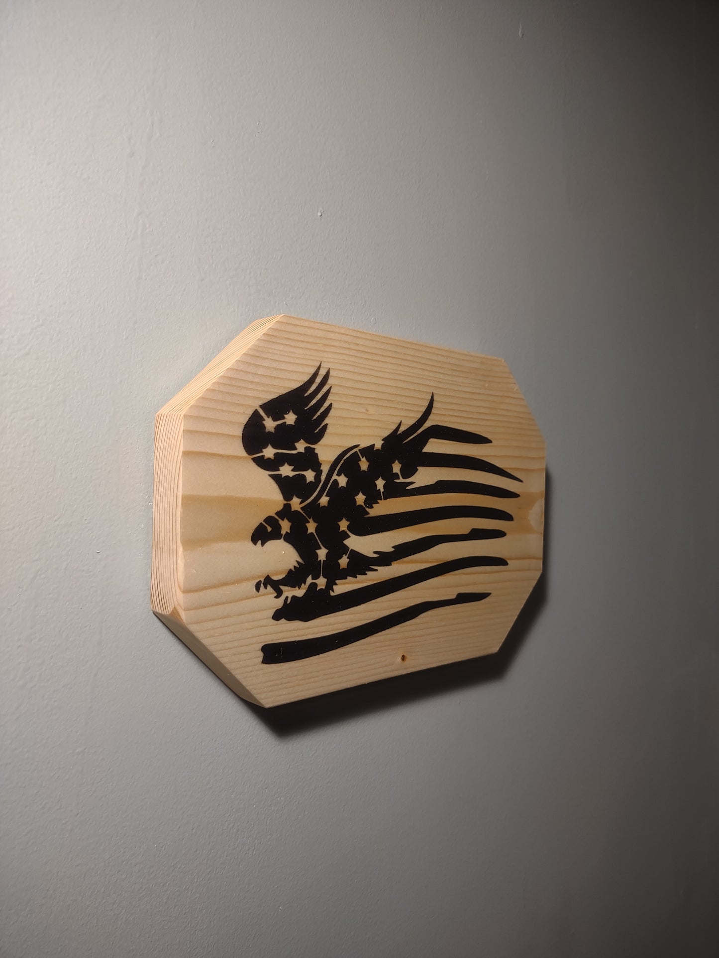 Patriotic Wall Decor Plaque, Soaring Eagle