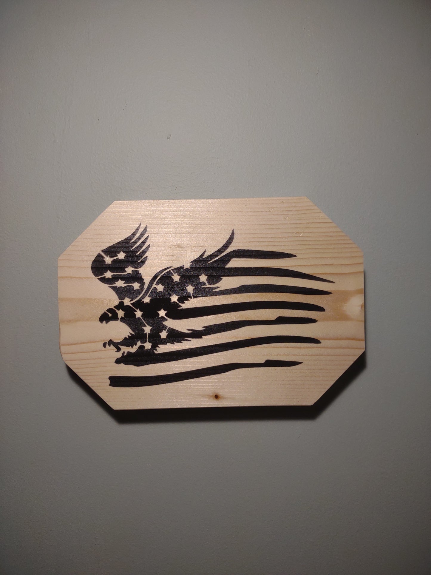 Patriotic Wall Decor Plaque, Soaring Eagle