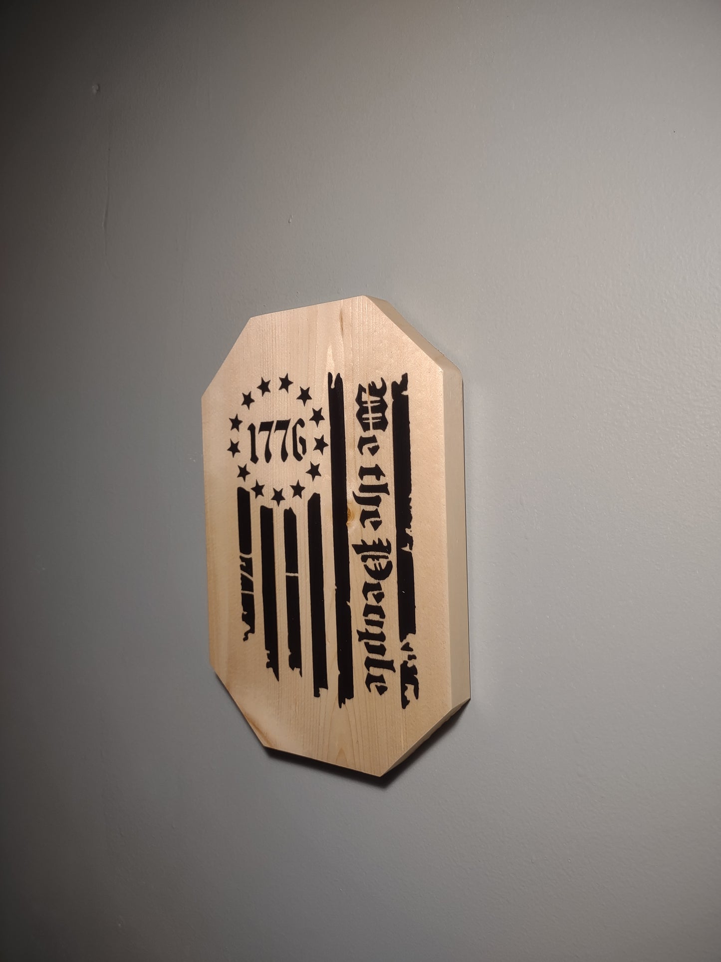 1776 We The People Solid Wood Wall Decor