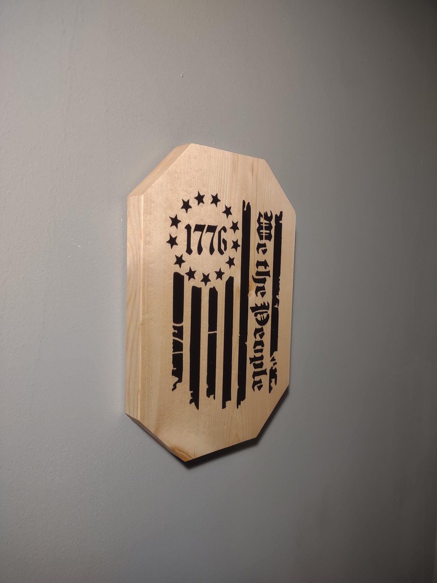 1776 We The People Solid Wood Wall Decor