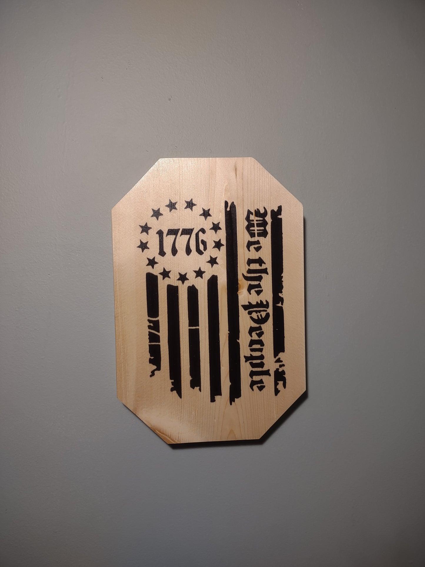 1776 We The People Solid Wood Wall Decor