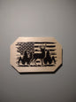 Patriotic Wall Decor, Broadside Buck Plaque