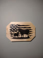 Patriotic Wall Decor Plaque, Cows