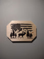 Patriotic Wall Decor Plaque, Elk
