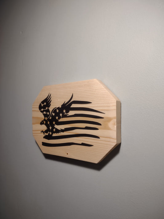 Patriotic Wall Decor Plaque, Soaring Eagle